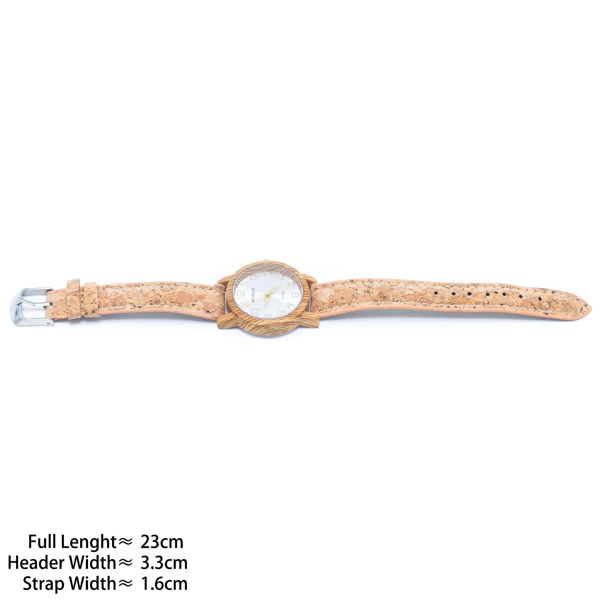 Stylish Casual Watch with Natural Cork Watch Strap WA-393（without box）