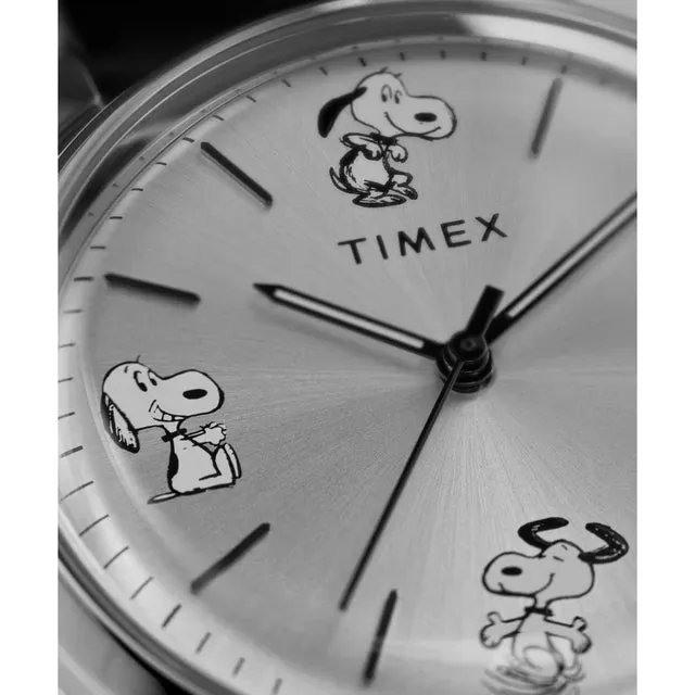 Timex Marlin Automatic x Peanuts Sketch 40mm Leather Strap Watch