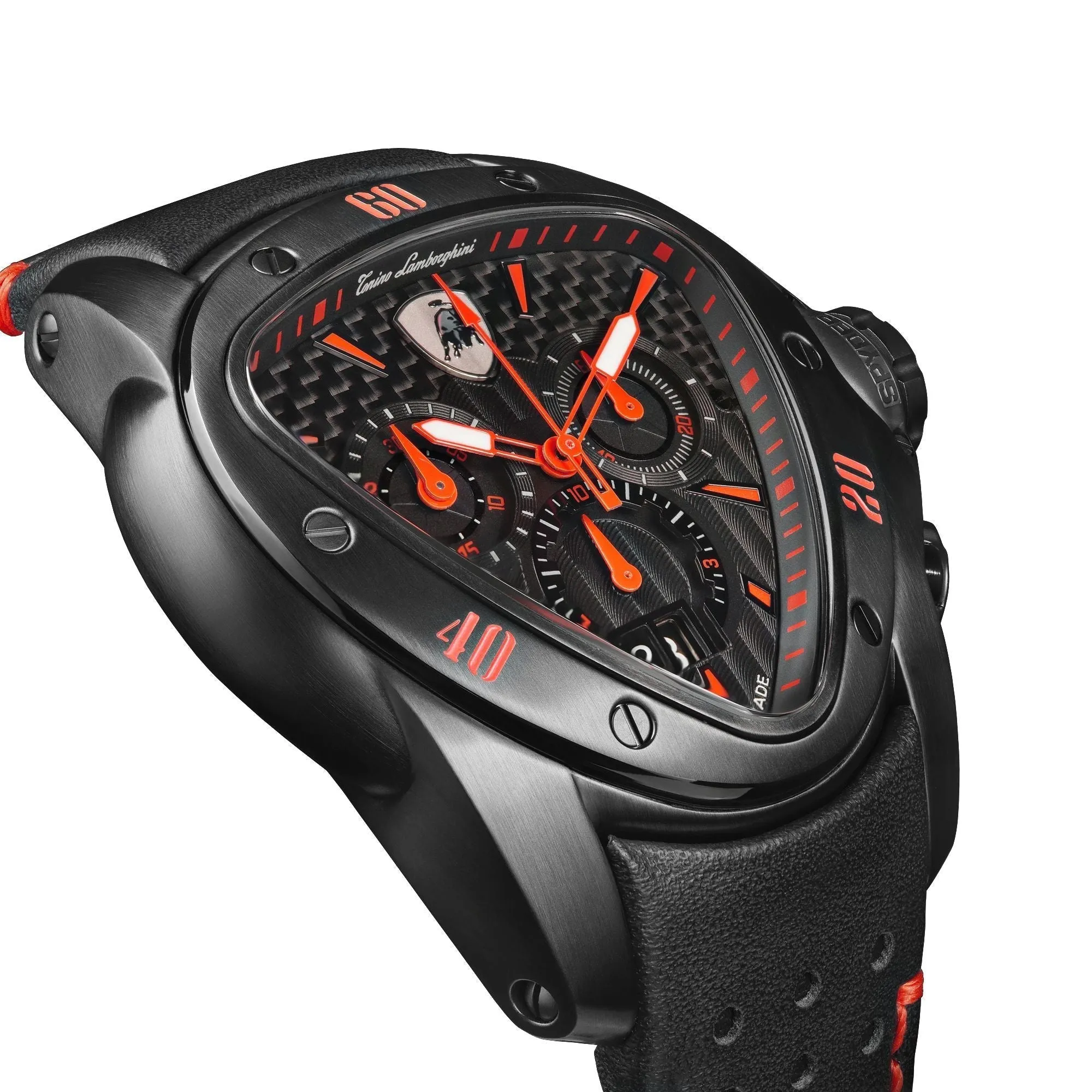 Tonino Lamborghini T9SA Men's Black Spyder Chronograph Watch