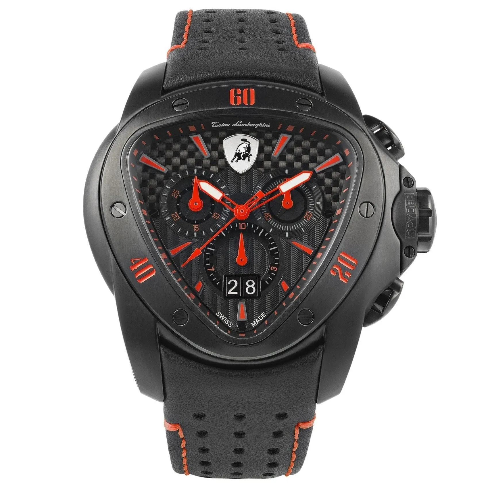 Tonino Lamborghini T9SA Men's Black Spyder Chronograph Watch