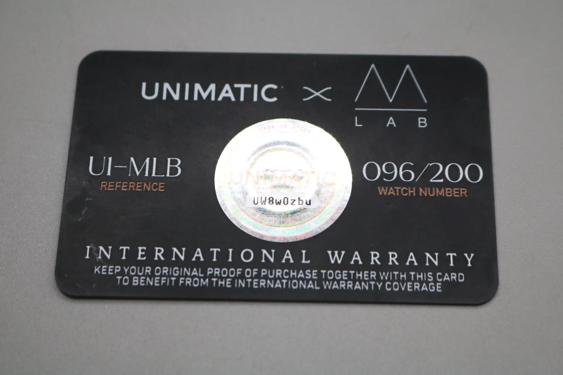 UNIMATIC x Massena LAB U1-MLB Wristwatch