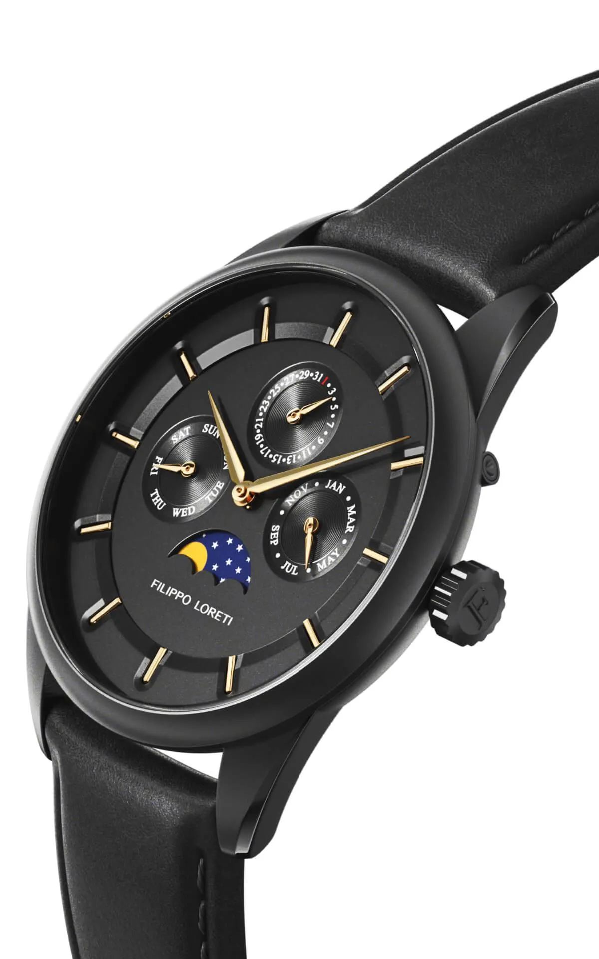 Venice Moonphase Black Gold