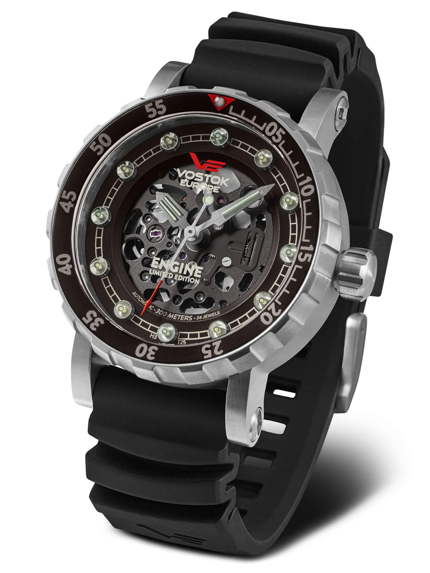 Vostok-Europe ENGINE Automatic Skeleton watch NH72A-571A646