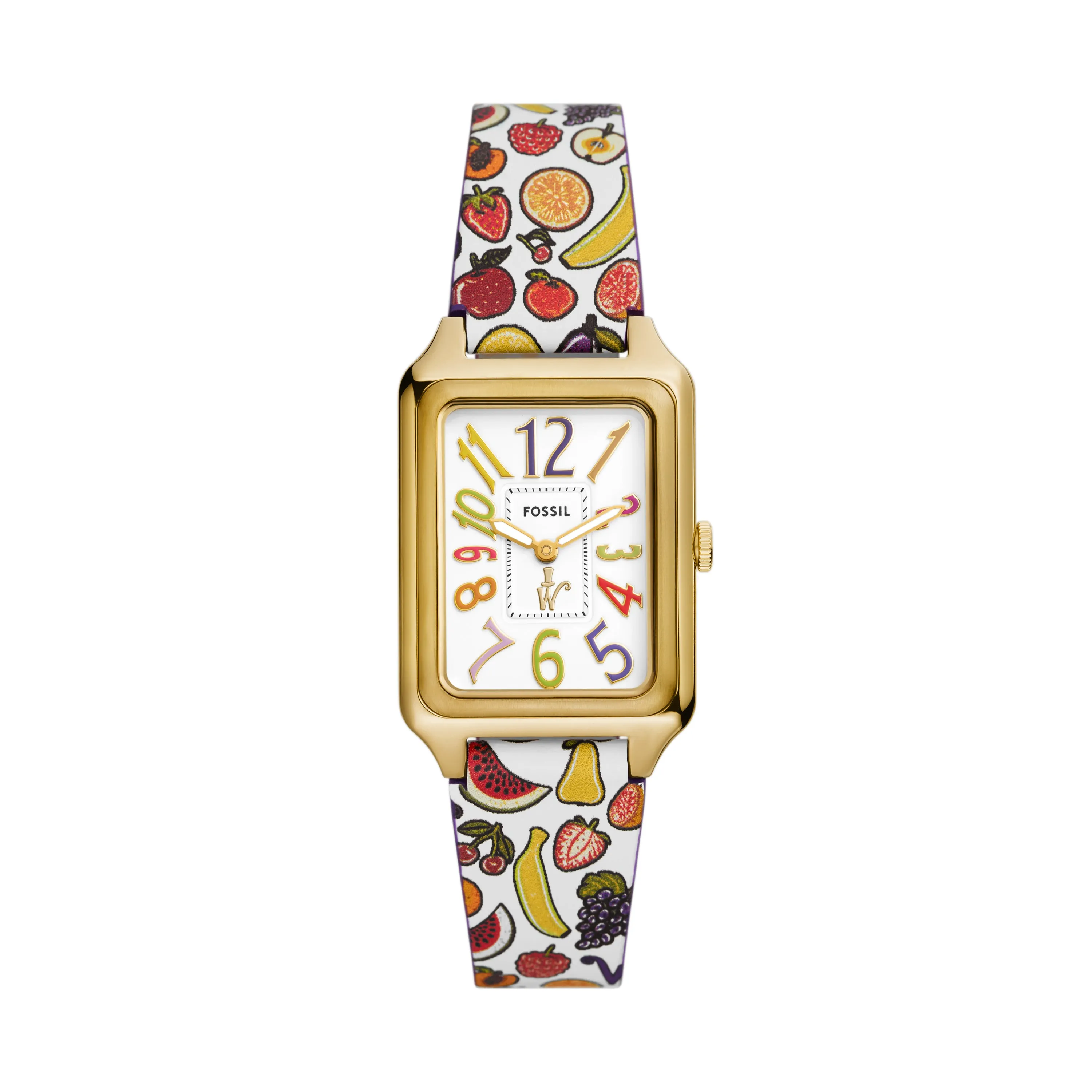 Willy Wonka™ x Fossil Limited Edition Two-Hand Multicolor Print Leather Watch