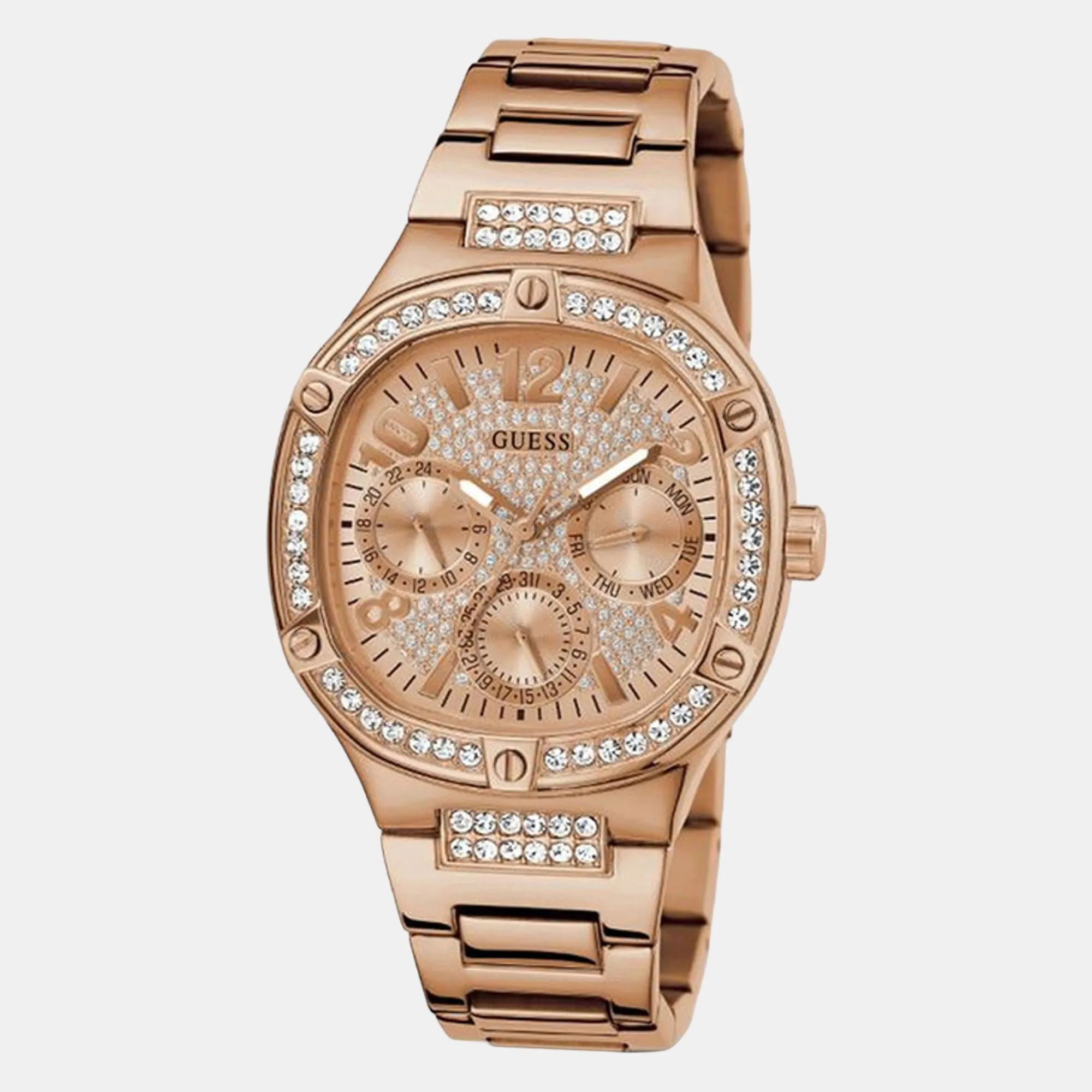 Women's Rose Gold Multi-Function Stainless Steel Watch GW0558L3