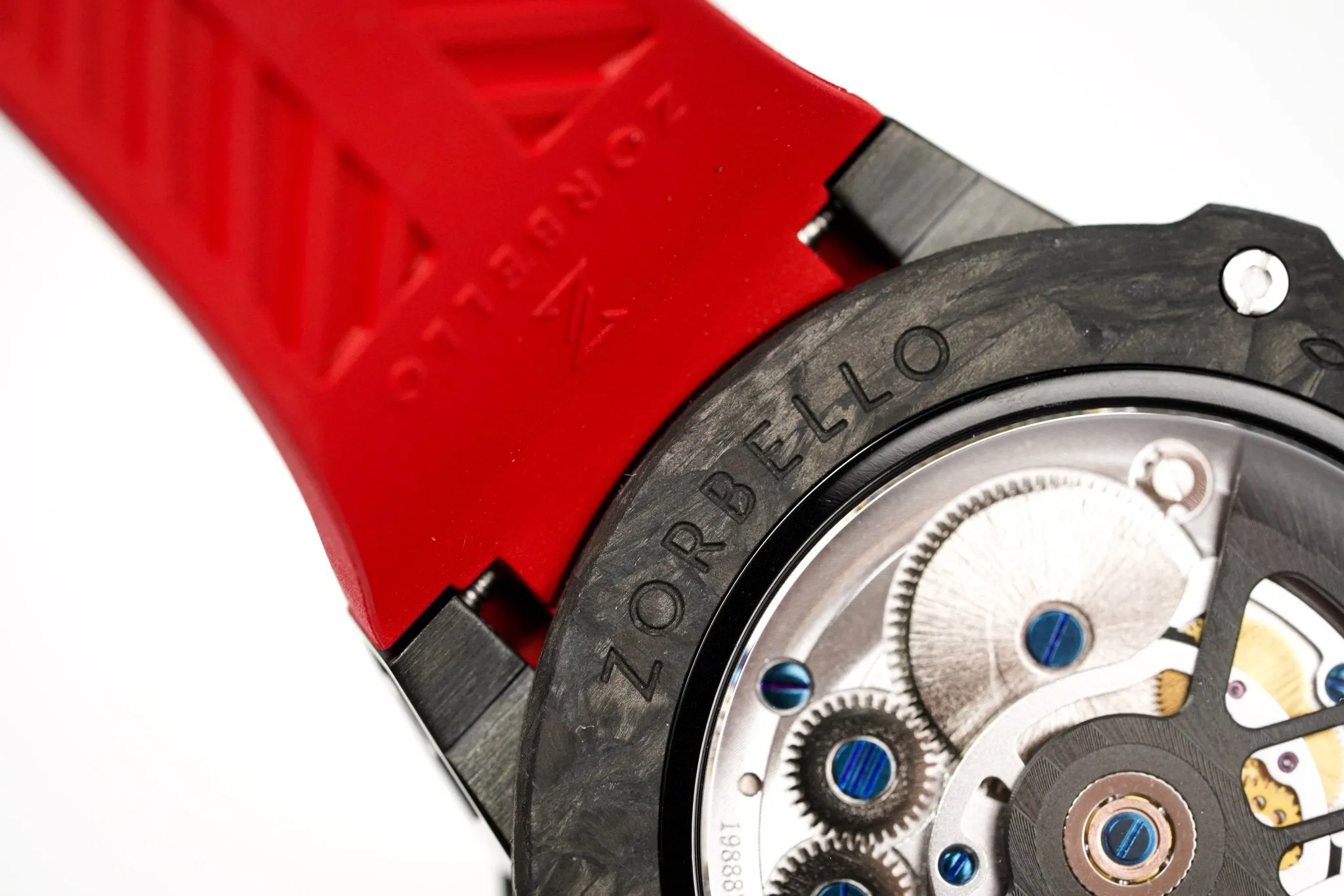 Zorbello Watch T3 Tourbillon Red Super-Luminova® Tritium ZBAD002